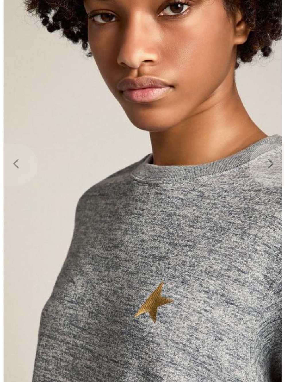 GOLDEN GOOSE ATHENA STAR SWEATSHIRT - GRAY MELANGE/GOLD
STAR Size Small - Picture 2 of 15